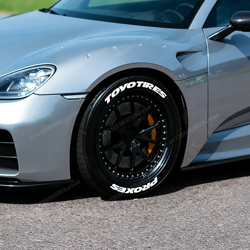 

Наклейки на шины с 3D-эффектом, резиновые наклейки на шины TOYO TIRES PROXES, водонепроницаемые декоративные аксессуары для автомобиля из ПВХ