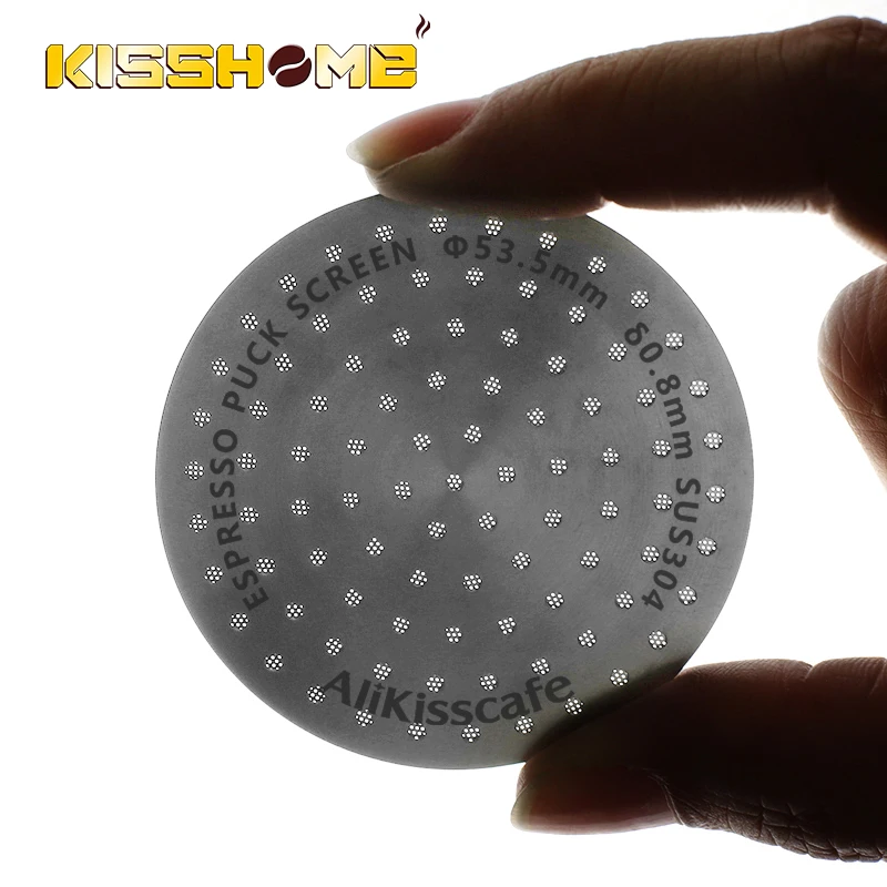 Coffee Puck Screen 51mm 53.5mm 58.5mm Espresso Filter Mesh Double Layer 0.8mm Thickness For Portafilter Barista Accessories Tool