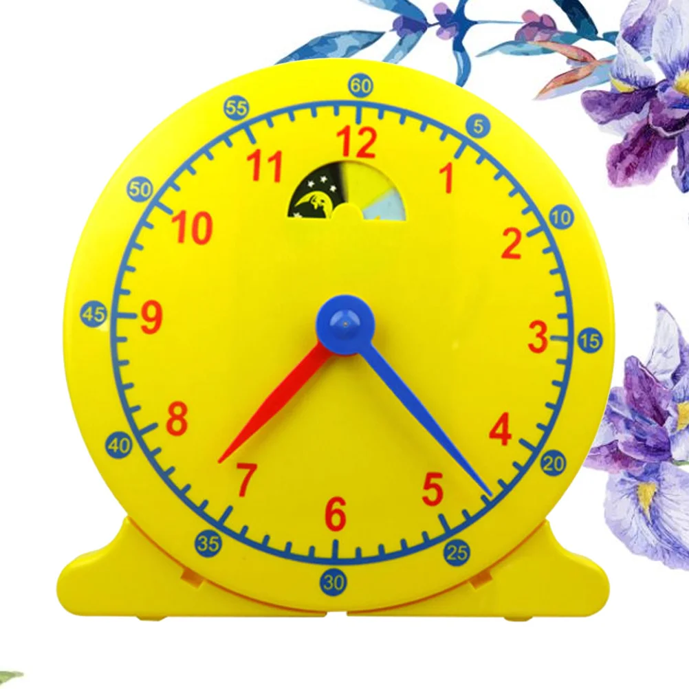 Moule d'outil d'apprentissage de l'horloge, 1 pièce, éducatif pour enfants, forme colorée, aide à l'apprentissage, décoration de maison, horloge murale
