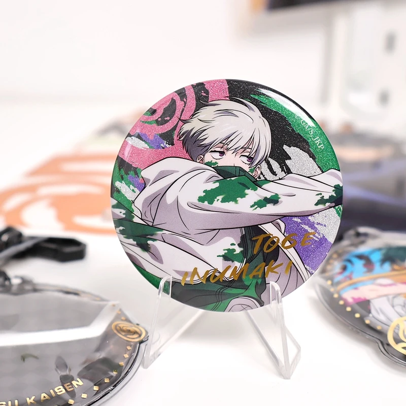 Genuine Jujutsu Kaisen ambitus Satoru Gojo and the like colleagues keychain pendant 58mm badge anime cartoon Birthday gift