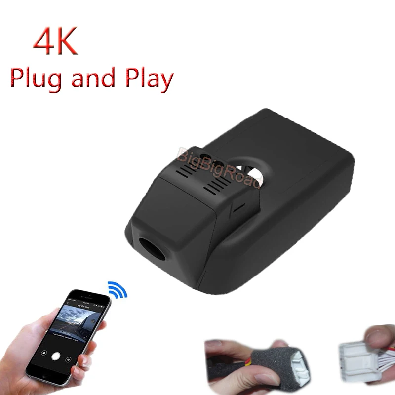 4K Plug And Play For Buick Envision GX / S 2020 2021 Regal 2021 Cadillac XT4 2021 Car Video Recorder Wifi DVR Dash Camera