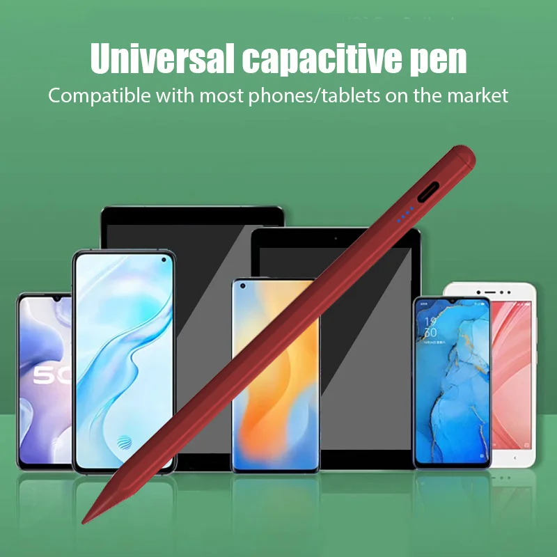 قلم عالمي للكمبيوتر اللوحي لنظام iOS Android iPad Air لقلم Apple شحن سريع قلم لمس مغناطيسي لهاتف iPhone Huawei