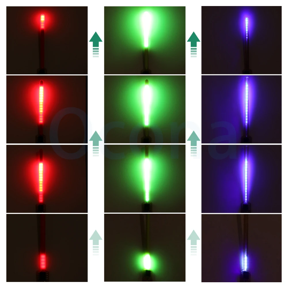 LED 전구용 LED 필라멘트, DIY 조명 액세서리, 동적 유성, 흐르는 물 램프 부품, 빨간색, 파란색, 녹색, 2200K 따뜻한 흰색, DC 3V