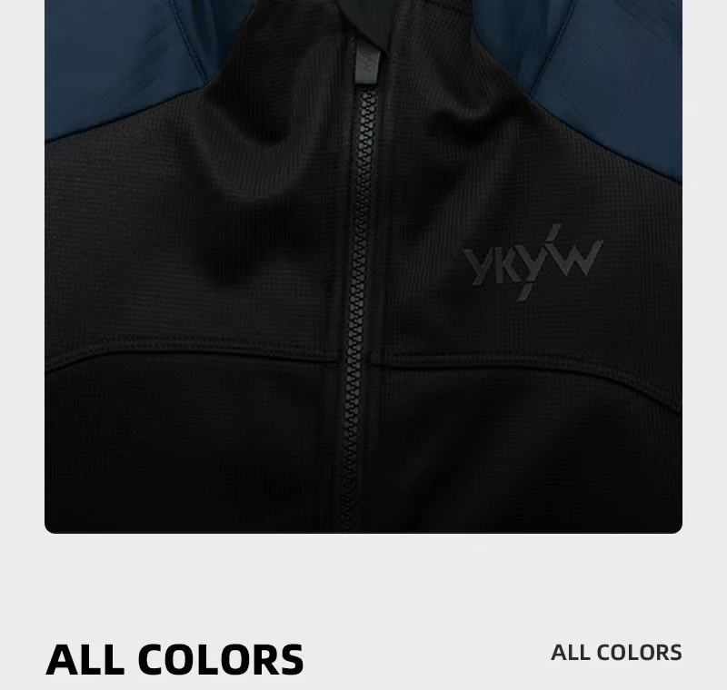 YKYWBIKE Winter -5-10 ℃ Herren Thermo-Fleece-Fahrradjacke, wasserdicht, winddicht, Fahrrad-Rennrad-Profi-Bekleidung, MTB-Fahrradoberteile – Detail 16