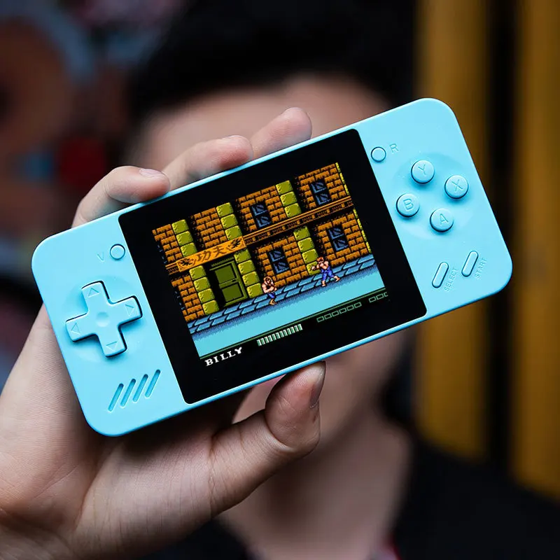 Powkiddy Q35 Handheld Game Console Support Two Players 5000mah Mobile Av Power Supply 8 Bit Game Cheap Children'S Gift Tv Games