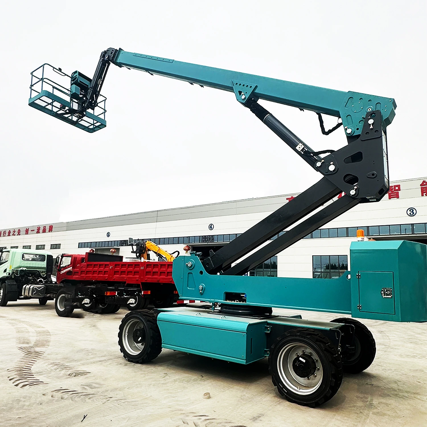 Self Propelled Diesel Electric Boom Lift 9m To 56m Articulated Aerial Platform for High Altitude Maintenance and Painting