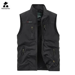 Sleeveless Jacket Vest Men's 2024 Summer Cargo Climbing Hunting Vest Outdoor Photographer Fishing Vest Camping working clothes