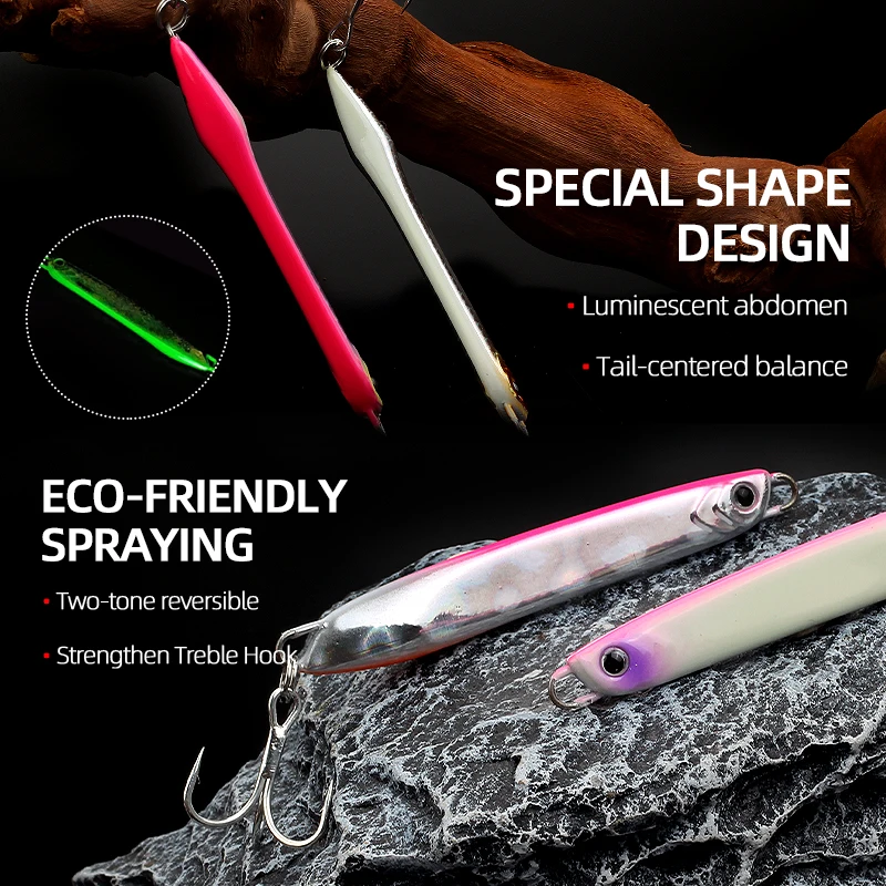 Plantilla de trabajos mágicos, 15g, 20g, 30g, plantillas para suministros de pesca, nuevo señuelo de Metal, lubina, señuelos de Jigging artificiales, cebos de perca de agua salada