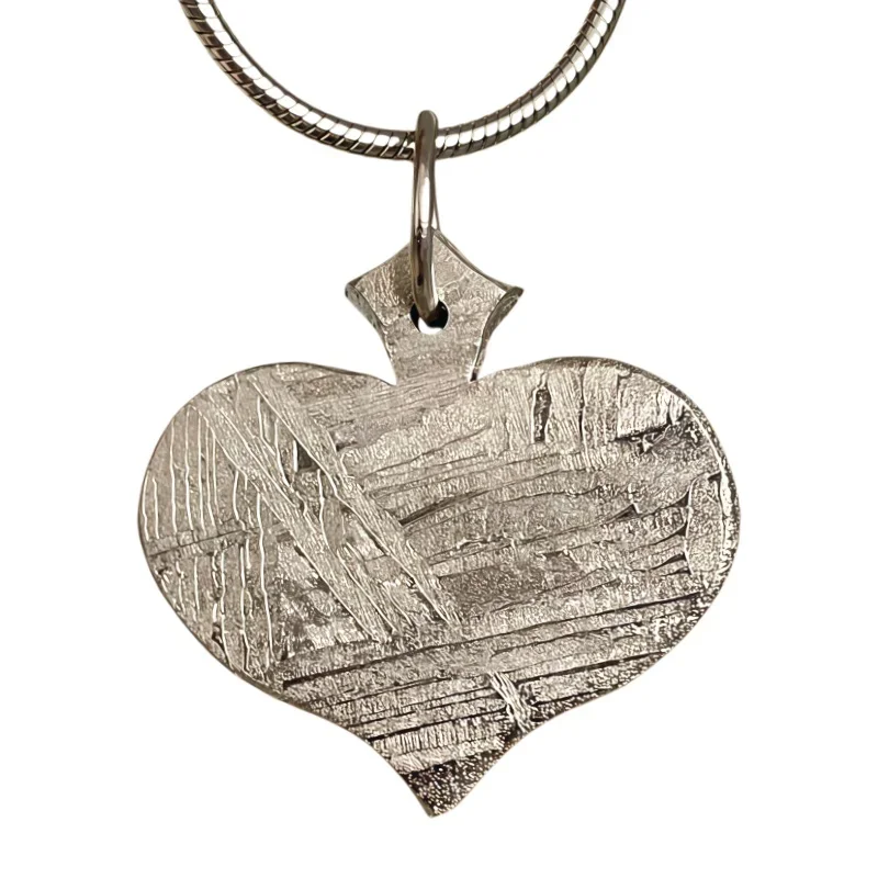 Natural Muonionalusta Meteorite Pendant Nickel Plated Precision Cutting Meteorite Slice Necklace Cosmic Collectible Gift