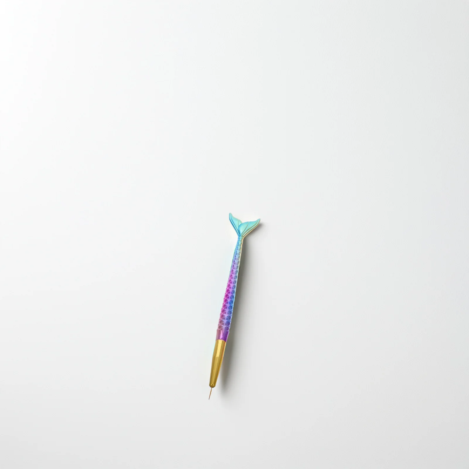 3 pezzi Set di pennelli Linea sirena Design sfumato Pennello per dettagli riutilizzabile per strumenti in gel Penne per rivestimento artistico Strumenti per punteggiare Decorazione delle unghie