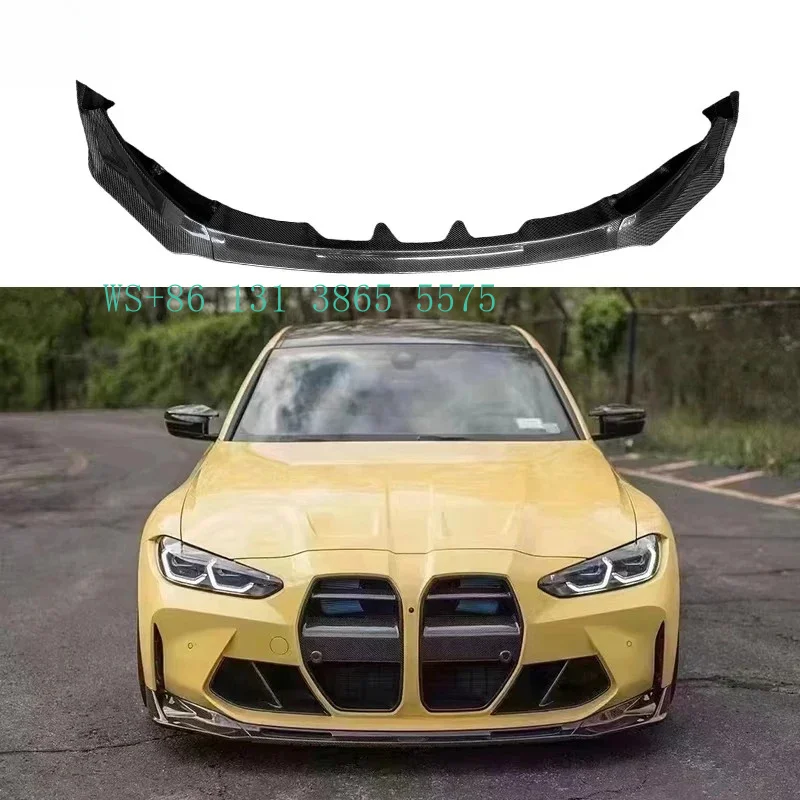 

Real Carbon Fiber V Style Front Sp Front Lips for G80 M3 G82 M4 Modified Front Bumper Lip Spoiler Conversion Body Kit