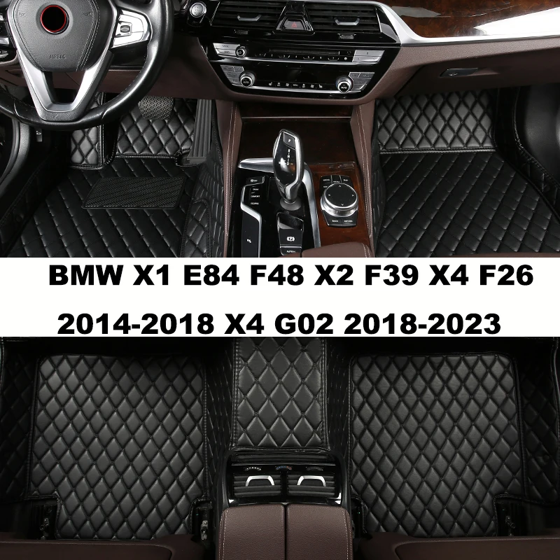 

Автомобильные коврики с полным покрытием на заказ для BMW X1 E84 F48 X2 F39 X4 F26 2014-2018 X4 G02 2018-2023, автомобильные аксессуары, ковер