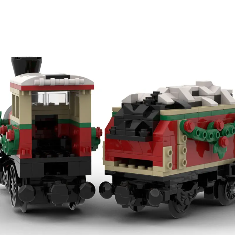 

Spot MOC-479pcs train small particle assembly building blocks puzzle toy model gift set ornaments