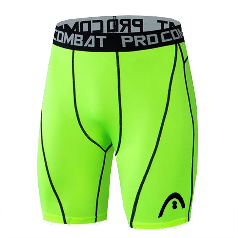 

Men Bodybuilding Shorts Fitness Workout Inseam Gym Knickers Male Muscle Alive Elastic Compression Tights Skinny Leggins Hombre