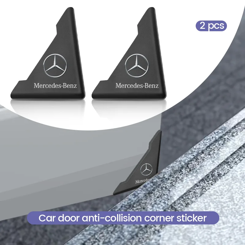 2Pcs Car Door Corner Cover Bumper Crash Anti-Scratch Protection Sticker For Mercedes Benz W166 W212 W213 W246 W176 W177 W205