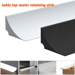 Silicone Water Stopper Strip Bathroom Shower Anti Flood Barrier Self-adhesive Seal Tape for Countertop Gap Wall Corner Protector