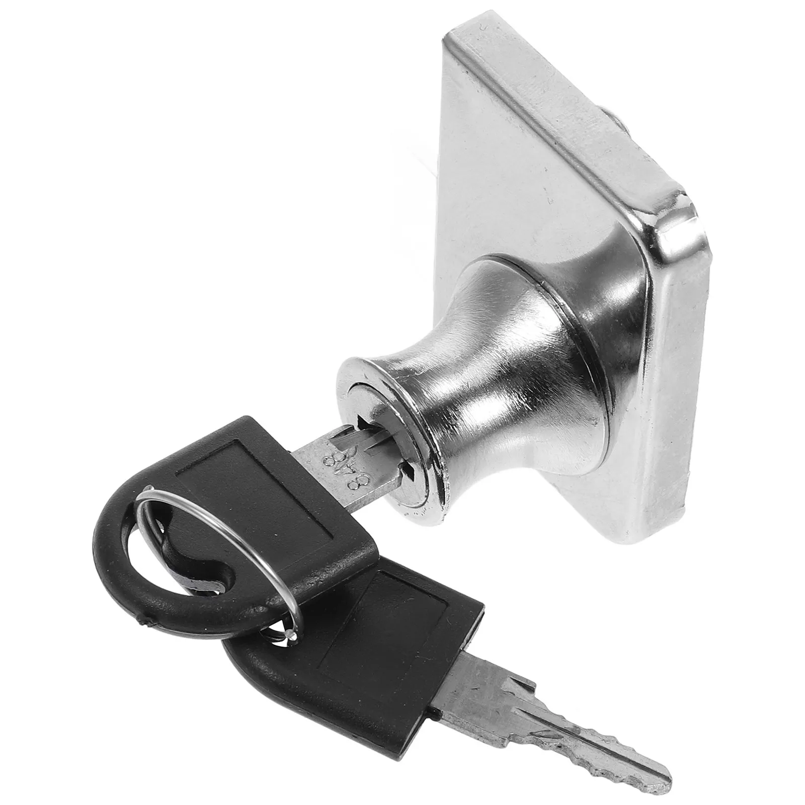 1Set High-Security Sliding Glass Door Lock for Horizontal Glass Freezers Easy-Install Theft-Proof Lock for Supermarket