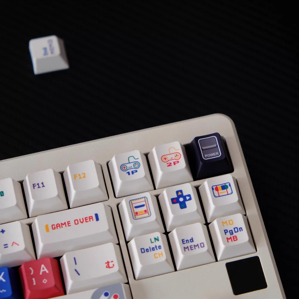 Sfc keycaps cereja perfil pbt sublimação para 75 68 84 87 98 104 108 ergonomia acessório de jogo keycaps para teclado mecânico