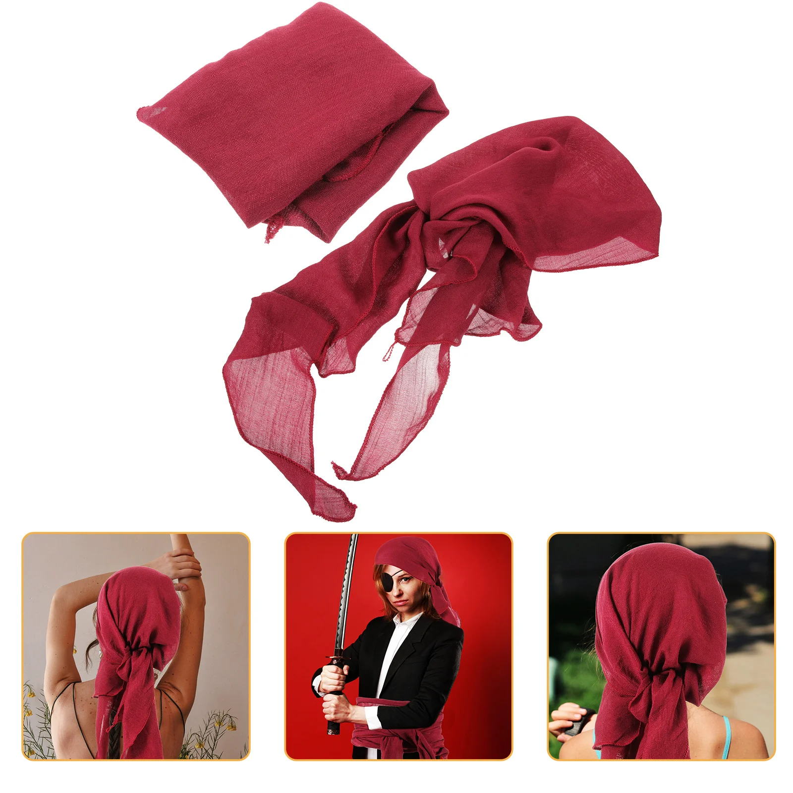 1 ensemble de ceinture Bandana Pirate, écharpe de Pirate classique de la Renaissance, accessoires de Costume de fête d'halloween, ceinture Renaissance