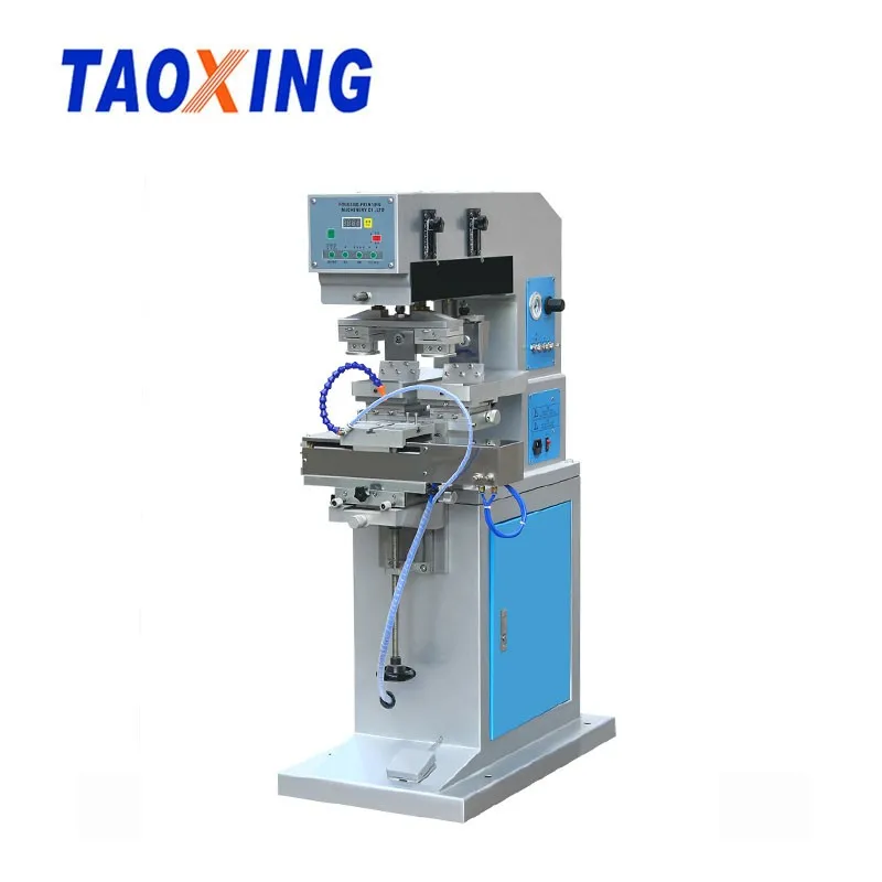 Taoxing China Factory Sale 2 Color Toy Printer Ink Tray Pad Printing Machine For Plastic Ring Multi-Color Toy Printer