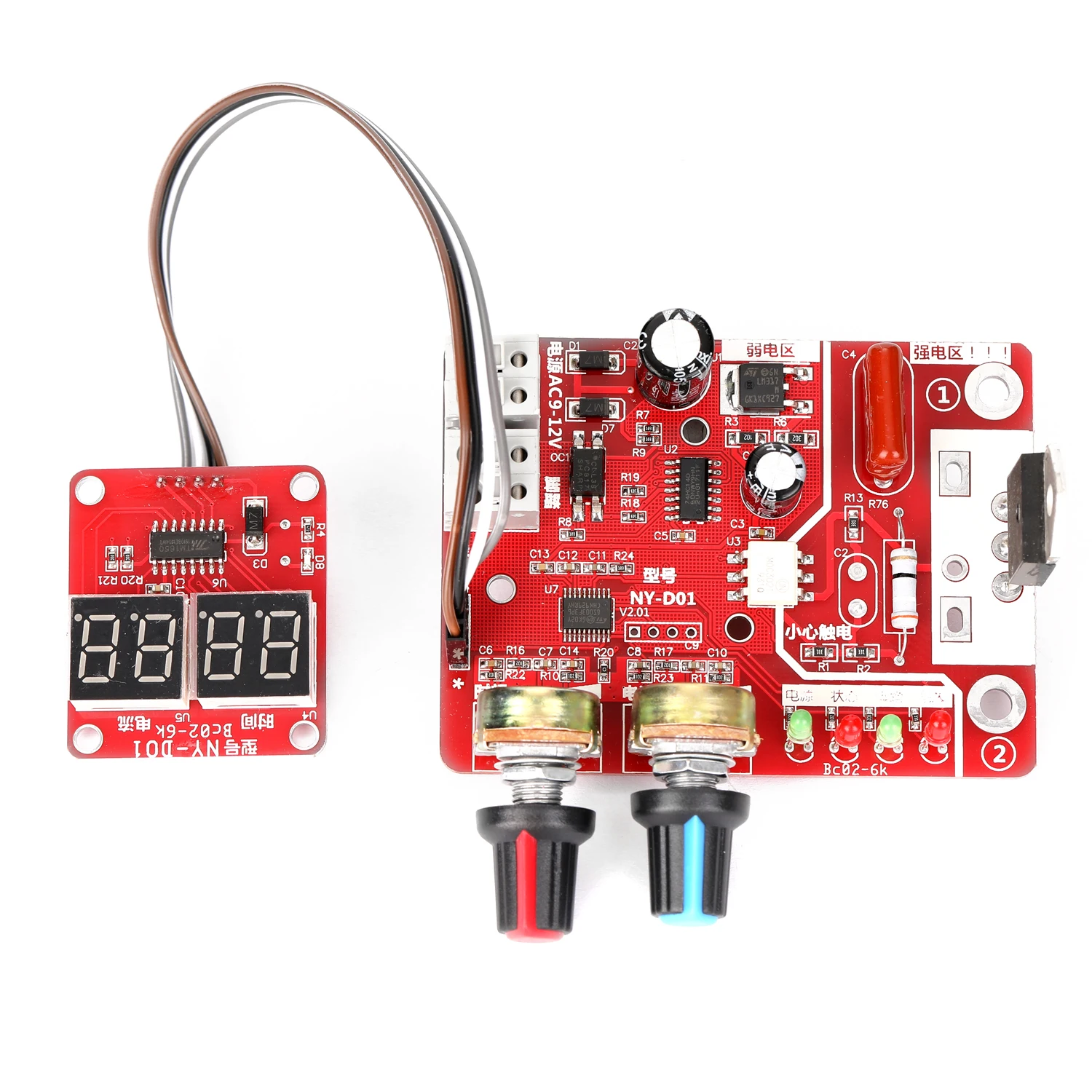 Spot Welding Machine Accessory Spot Welding Machine Controller Panel Time and Current Control Function with Digital Display