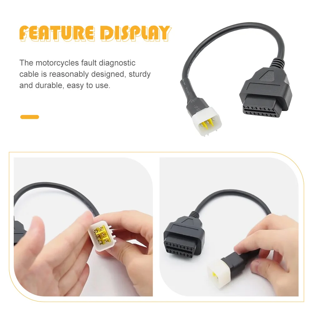 

Fault Detection Cable for Motorcycle Adapter Inflatable Jumper Quick Connect Engine Diagnosis