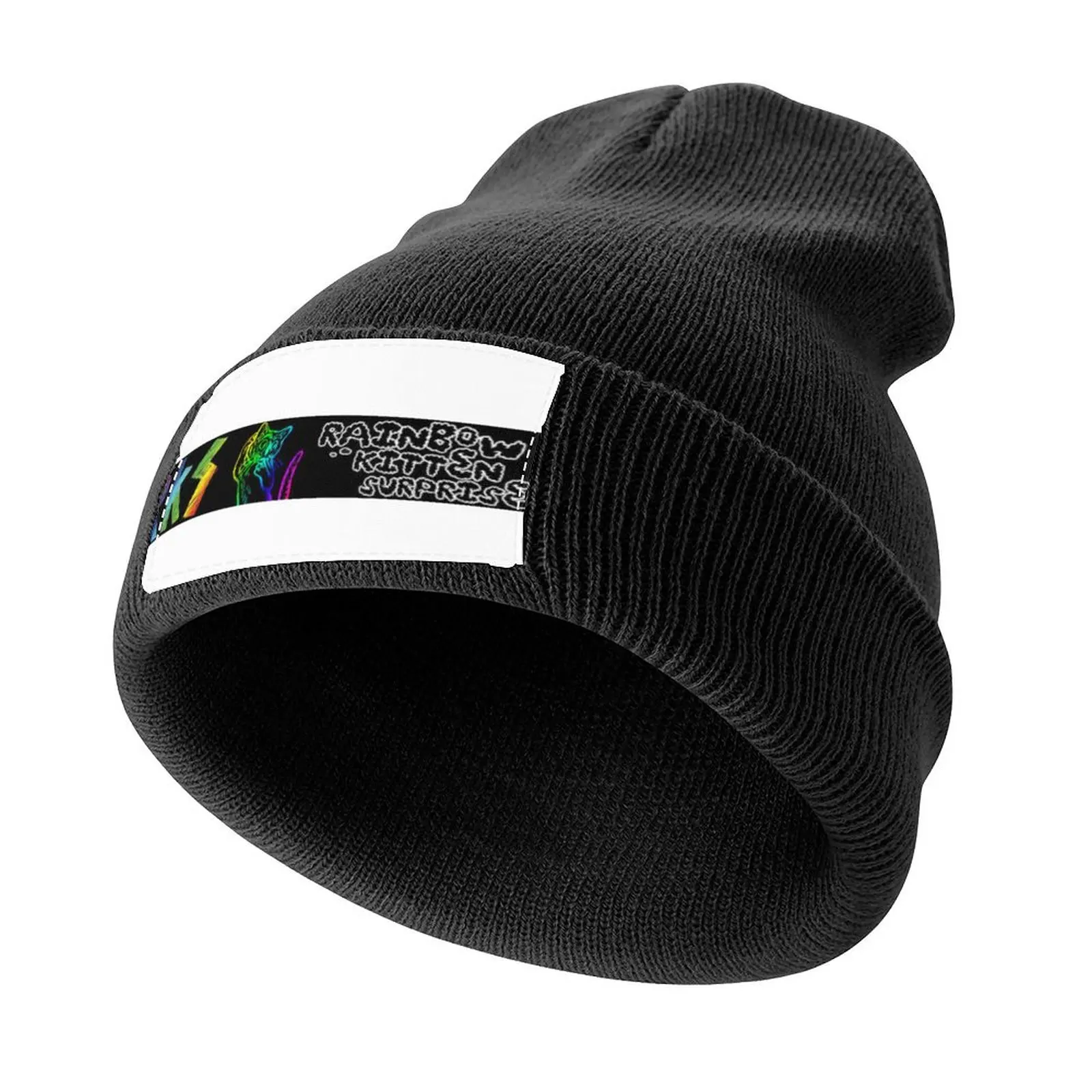 

rainbow kitten surprise Knitted Cap foam party Hat Sunscreen Caps Women Men's