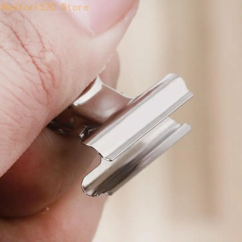 10Pcs Metal Grip Clip Sealer Bag Clamp Paper Document Ticket Binder N84C