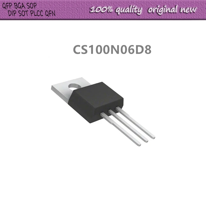 10Pcs/Lot   CS100N06D8 CS100N06 TO-220