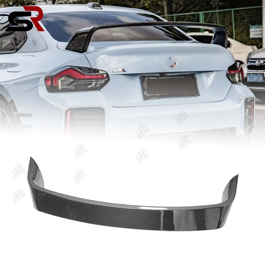 For BMW G87 M2 G42 M240i 2021 2022 2023 2024 Carbon Fiber Rear Bumper Luggage Cover Spoiler Auto Accessories Body Kits