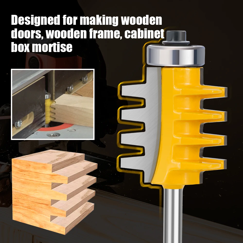 1pc 1/4 1/2 zoll Schaft Finger Joint Kleber Router Bit Hartmetall Fräser Kegel Zapfen Mortaise Zapfen Messer holz Schneider Werkzeug