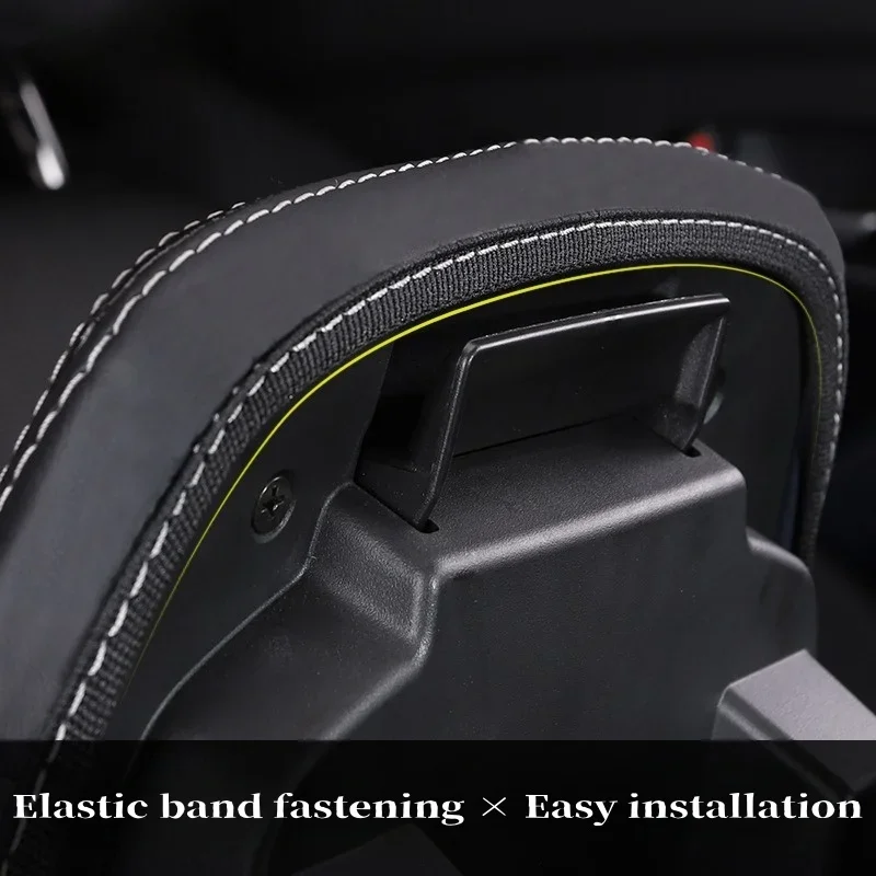 Carbon Fiber Center Console Armrest Box Leather Cover For Mazda CX-30 CX30 CX 30 2020 2021 2022 2023 2024 Interior Accessories