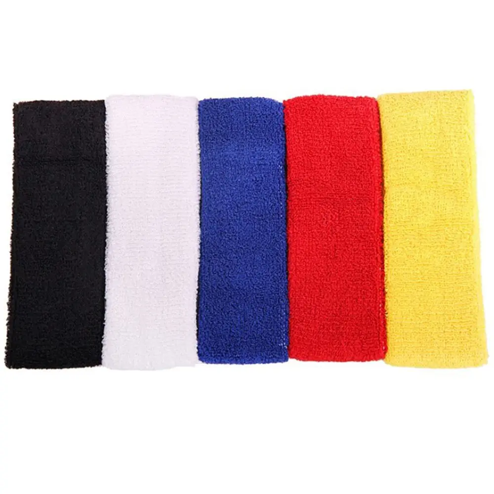 Unisex Sport Cotton Sweatband Headband for Men Women Yoga Hairband Gym Stretch Head Bands Strong Elastic Fitness Basketball Band