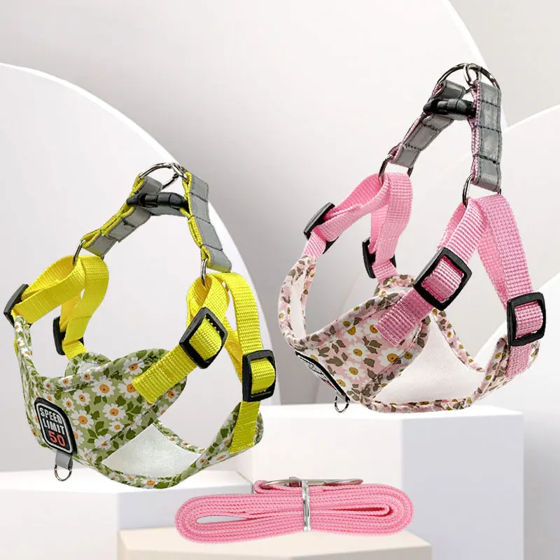 

Adjustable Outdoor Dog Chest Strap Pet Supplies Personalized Dog Harness Reflective Pet Harness Vest for Small Large Dogs