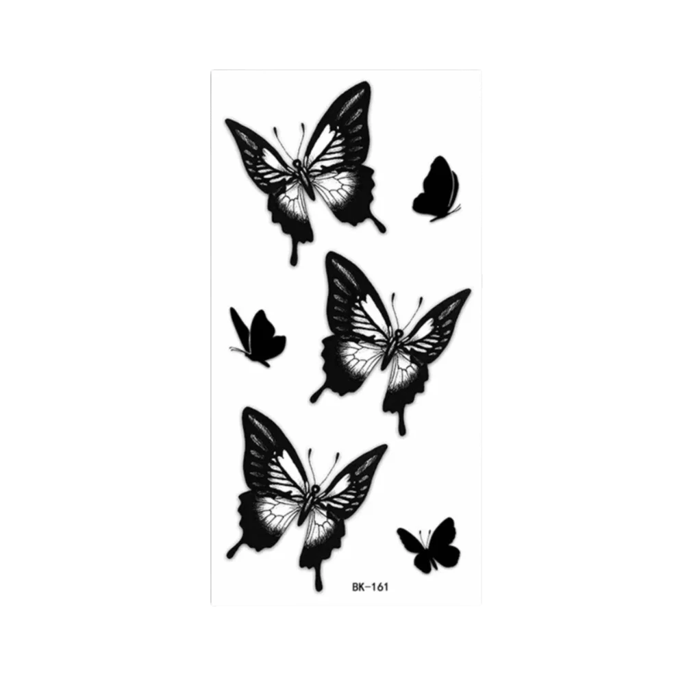Transfer Tattoos Butterfly Tattoos Long Lasting Waterproof Sketch Tattoo Stickers Sweat Proof Body Stickers For Women Men