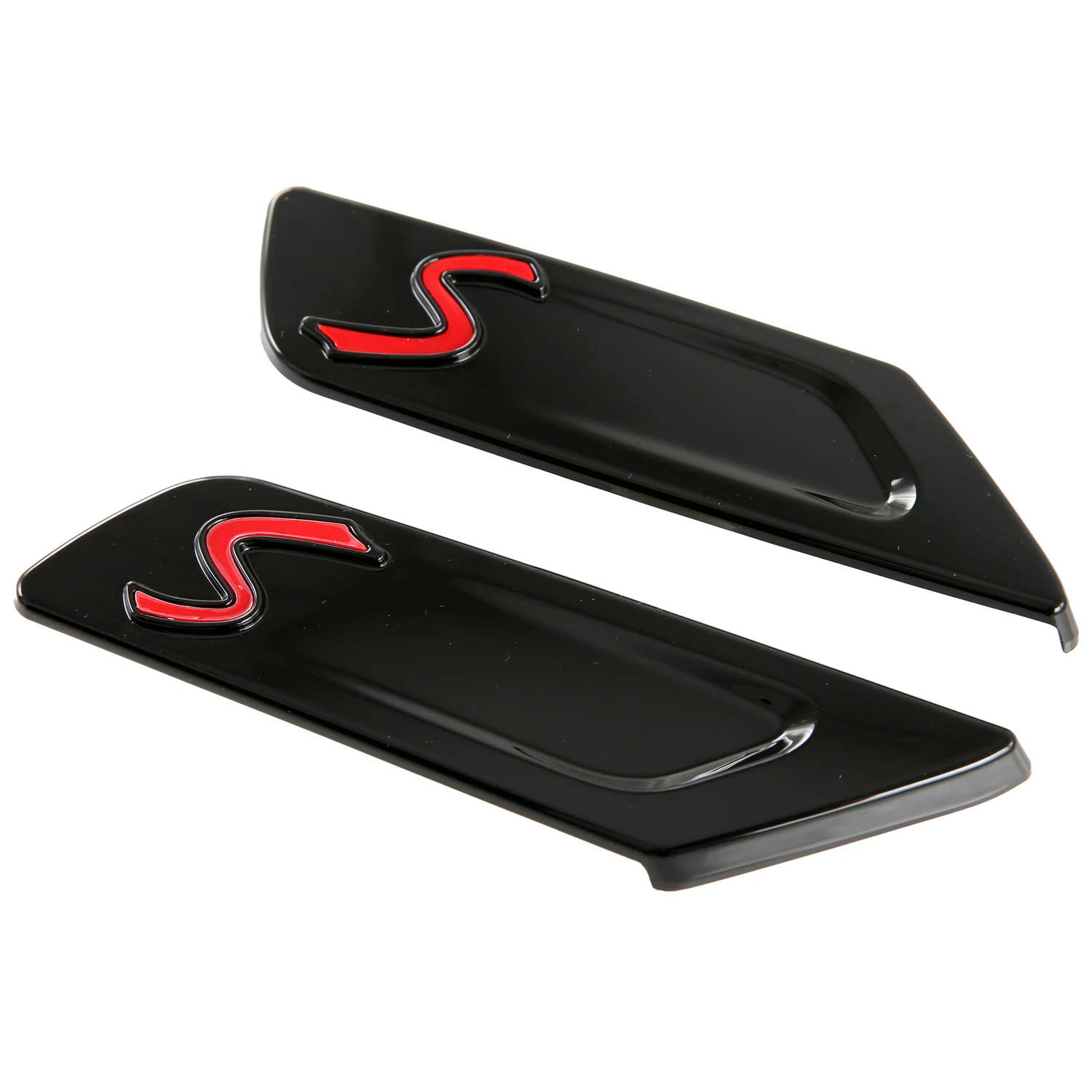 Car Accessories For Mini Clubman F54 2015-2023 ABS Carbon Style /Glossy Black Air Flow Vent Fender Trim Badge Decorate Sticker