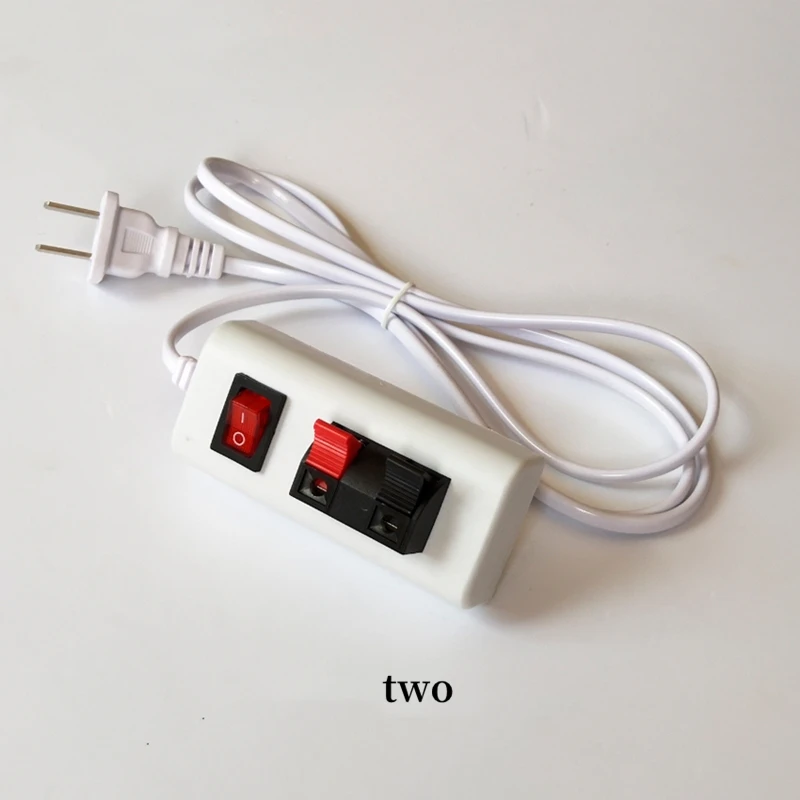 1PCS 1.5meter Long With Switch 220V LED Lighting Accessories Two/Four-bit Test Clip Power Box Clip Seat Quick Test Box