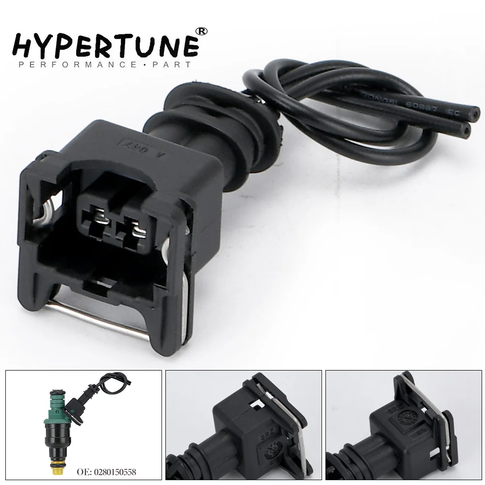 Hypertune - INJECTOR DYNAMICS EV1 Pigtail Clip Connector Fuel Injector Connectors For many cars EV1 Injector Plug HT-FIC14