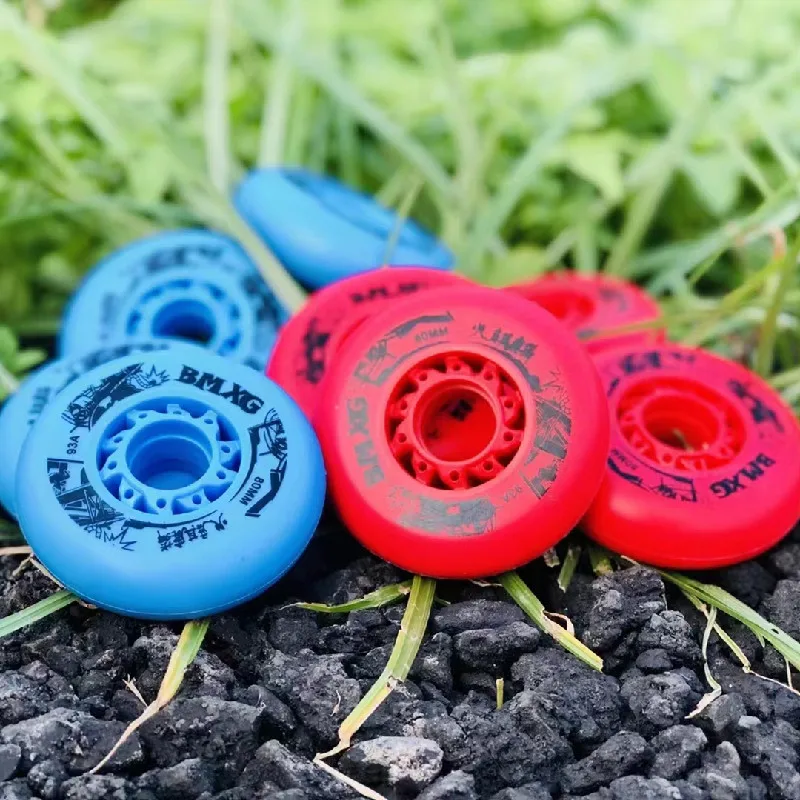 

93A Hard Slide Wheel for Inline Roller Skates Shift Drift Tires 72mm 76mm 80mm Red Blue 93 Duro 72 76 80 Road Street Sliding 8P