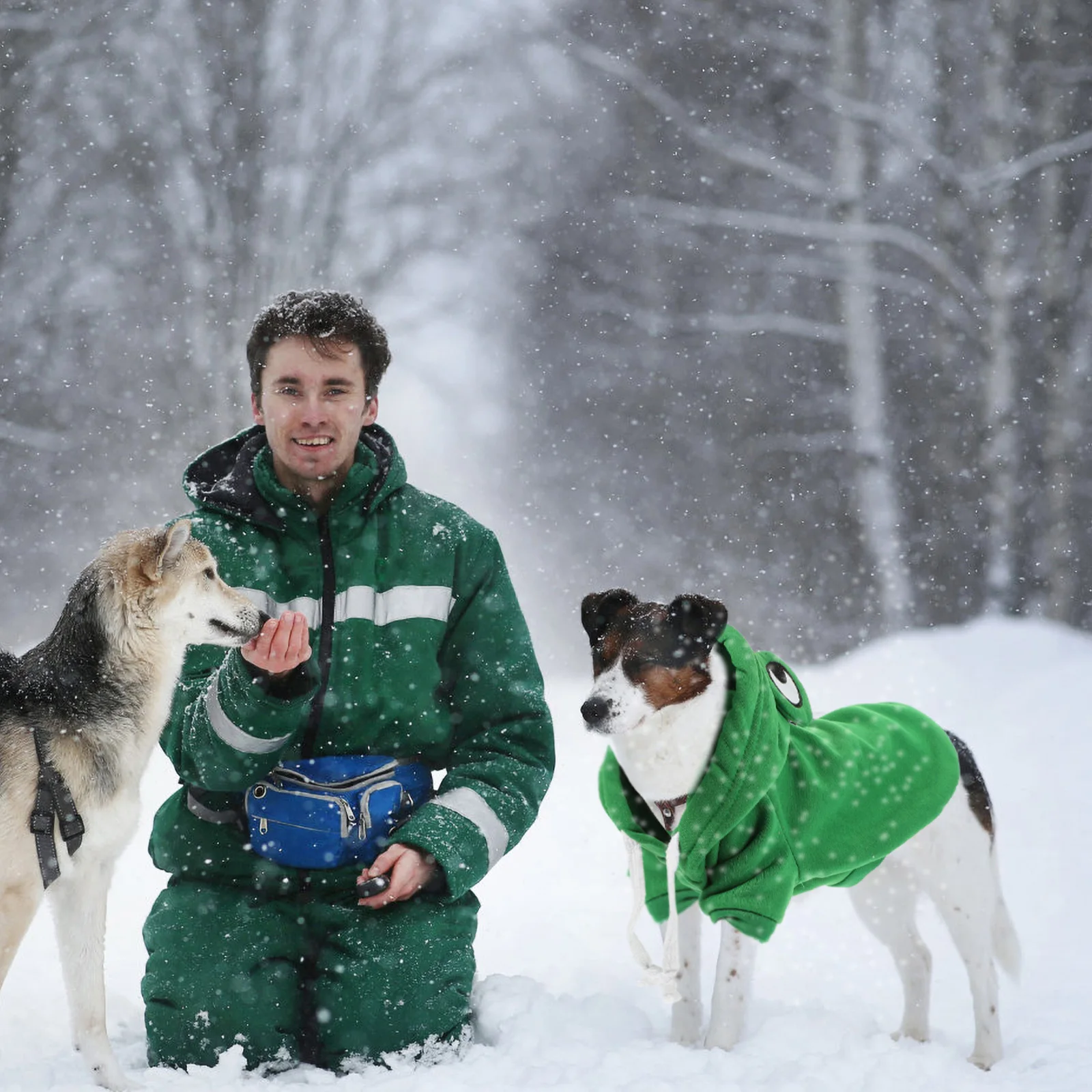 

Winter Dog Sweatshirt Durable Polyester Warm Clothing Pets Coat Jacket Fit Puppy Clothes Outdoor Activities Pet Decor