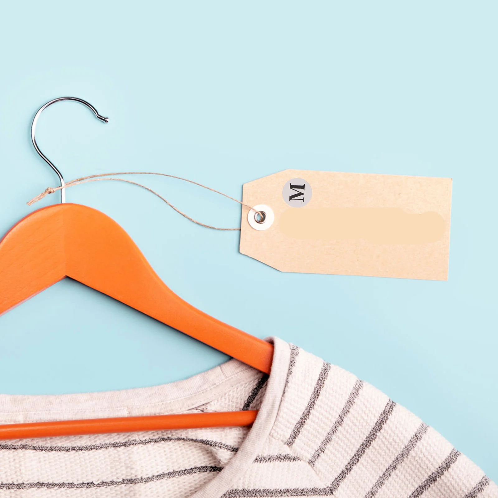 

60 Sheets Self-Adhesive Size Stickers Round Clothing Labels for T-Shirts Clothes Organization Retail Wholesale Factory Easy Peel