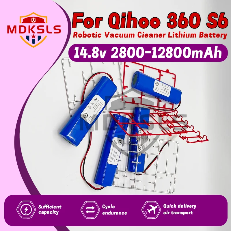 

Новинка 2025 года, 14,8 В, 2800 мАч-12800 мАч, 100% оригинальный аккумулятор, используемый для робота-пылесоса Qihoo 360 S6, компонентов