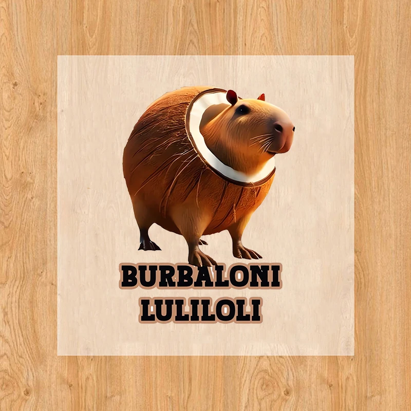 Tralalero Tralala Heat Transfer Stickers Cartoon Tungtung Sahur Brainrot Iron on Patches Kids Clothes School Bags DIY Appliques