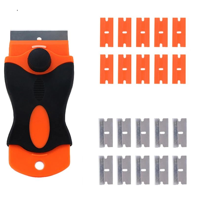 Lama di rasoio per la pulizia delle finestre coltello in ceramica manico in plastica/lama OCA Ultraviolet Glue Cleaner Remover Automotive Film Repair Tools