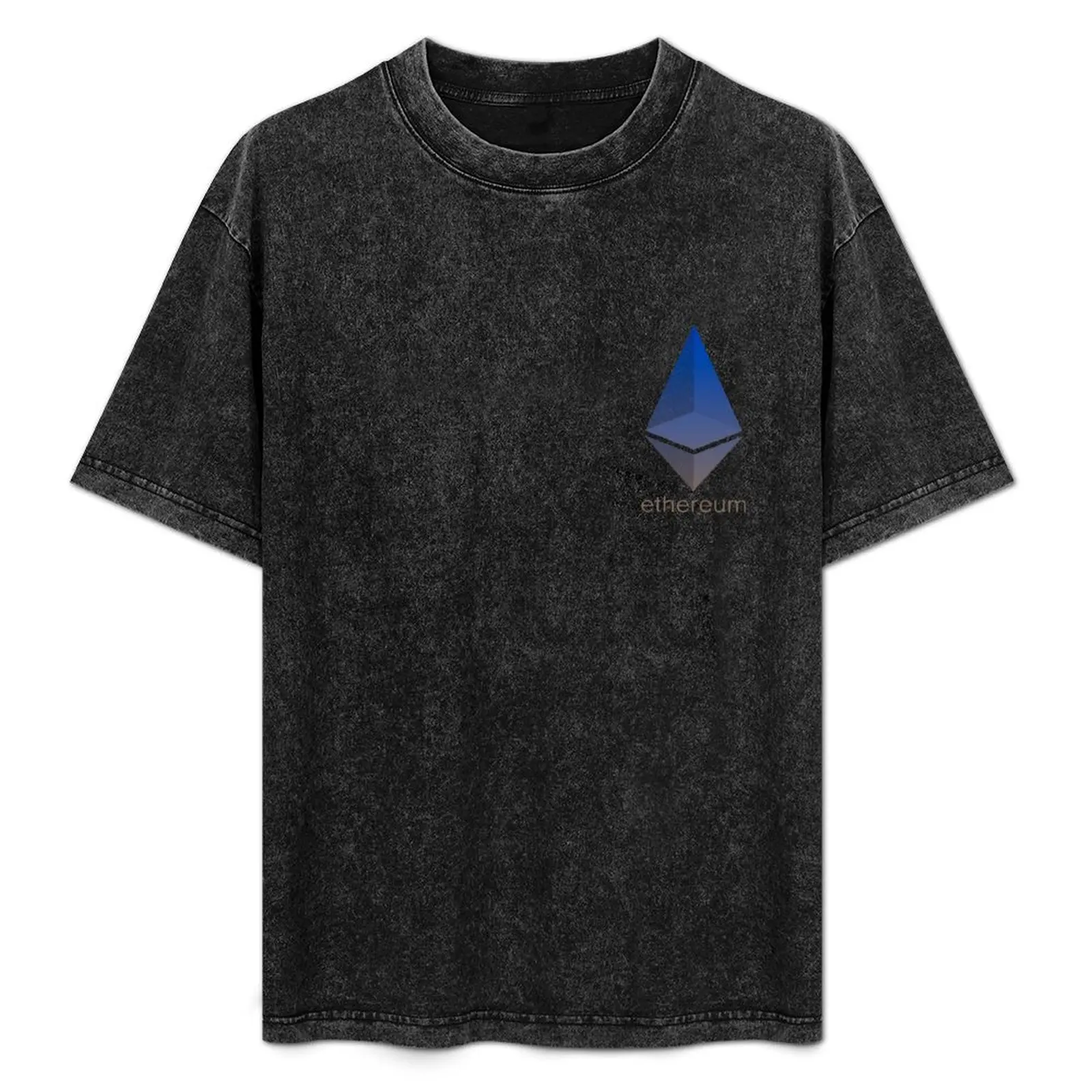 Logo Ethereum, ether, crypto-monnaie blockchain, monnaie numérique. Je conçois des vêtements pour offrir en cadeau aux hommes ou aux femmes. T-shirt