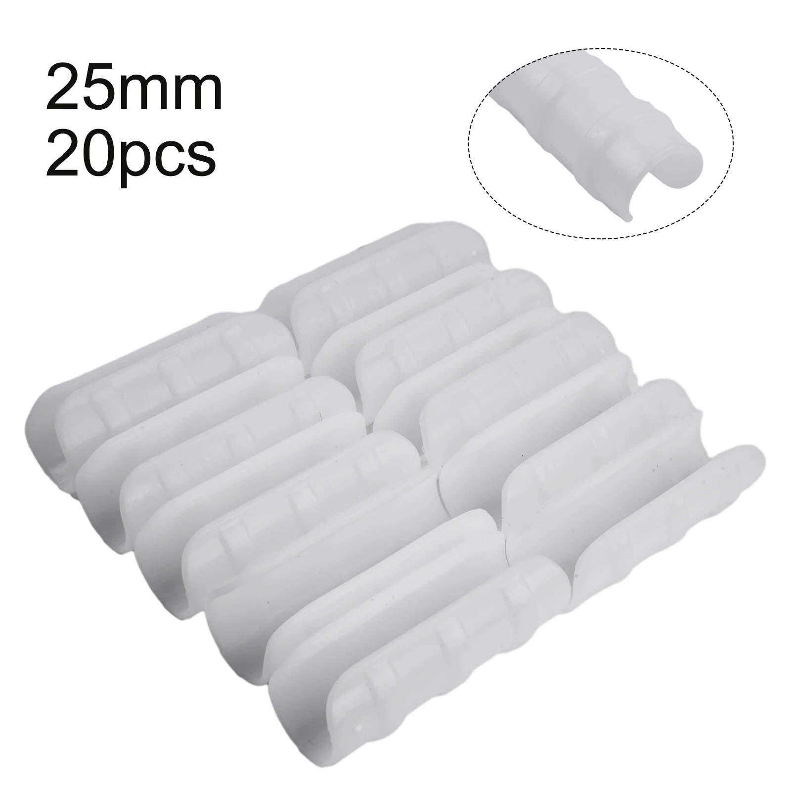 20Pcs 19/20/25mm Clip Plant Greenhouse Film Clips Fixed Pipe Frame Tube Clamp Film Row Cover Netting Tunnel Hoop Clip