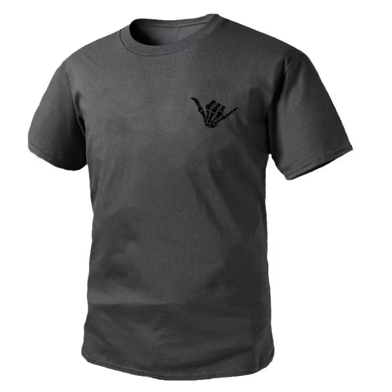 الرجال والنساء قصيرة الأكمام تي شيرت التكتيكية الموقف الصيف الخريف والشتاء قصيرة الأكمام العسكرية مروحة الرياح اليد العظام سلسلة #3