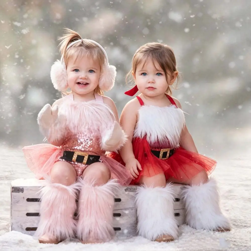 1 Pair Foot Cover Faux Fur Furry Leg Warmers 18/25cm Y2K Lolita Boots Cover Thickened Kawaii Knee High Girls Socks JK
