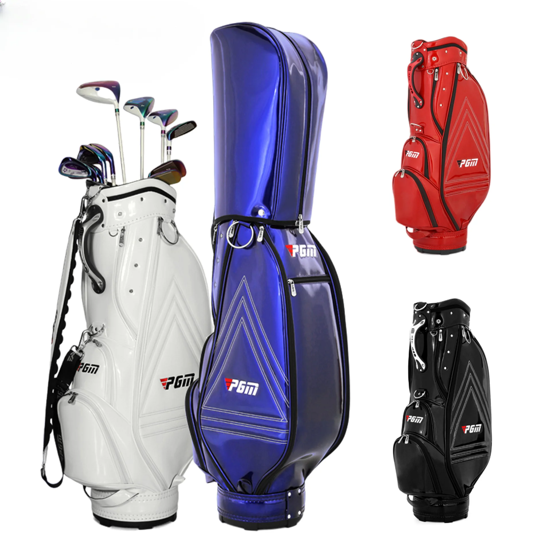 For PGM wholesale 5 divider 14 way ladies golf cart bag blank custom waterproof golf bag