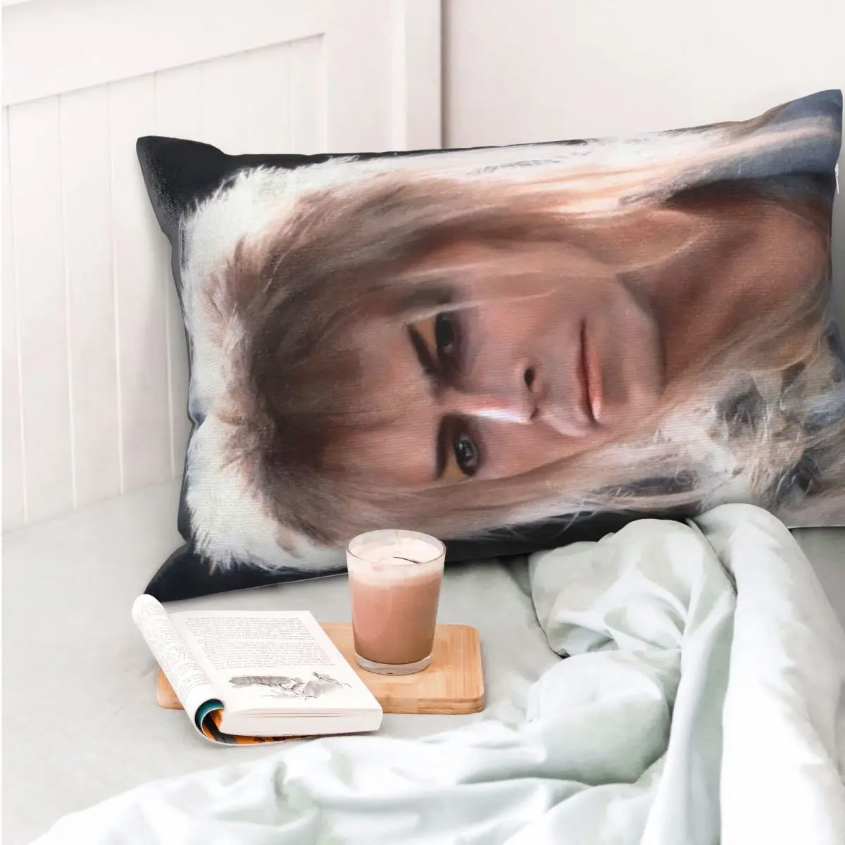 Jareth The King Of Goblins Falling In The Labyrinth Rectangle Pillowcase Cushion Cover Bedroom Bed Home Comfort Throw Pillow